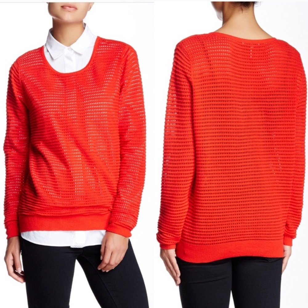 Sandro Silk Trim Sweater - Picture 2 of 4